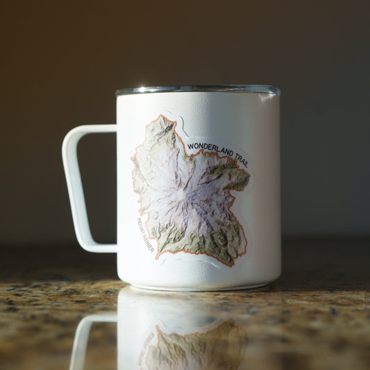 Mount Rainier Wonderland Trail Terrain Sticker