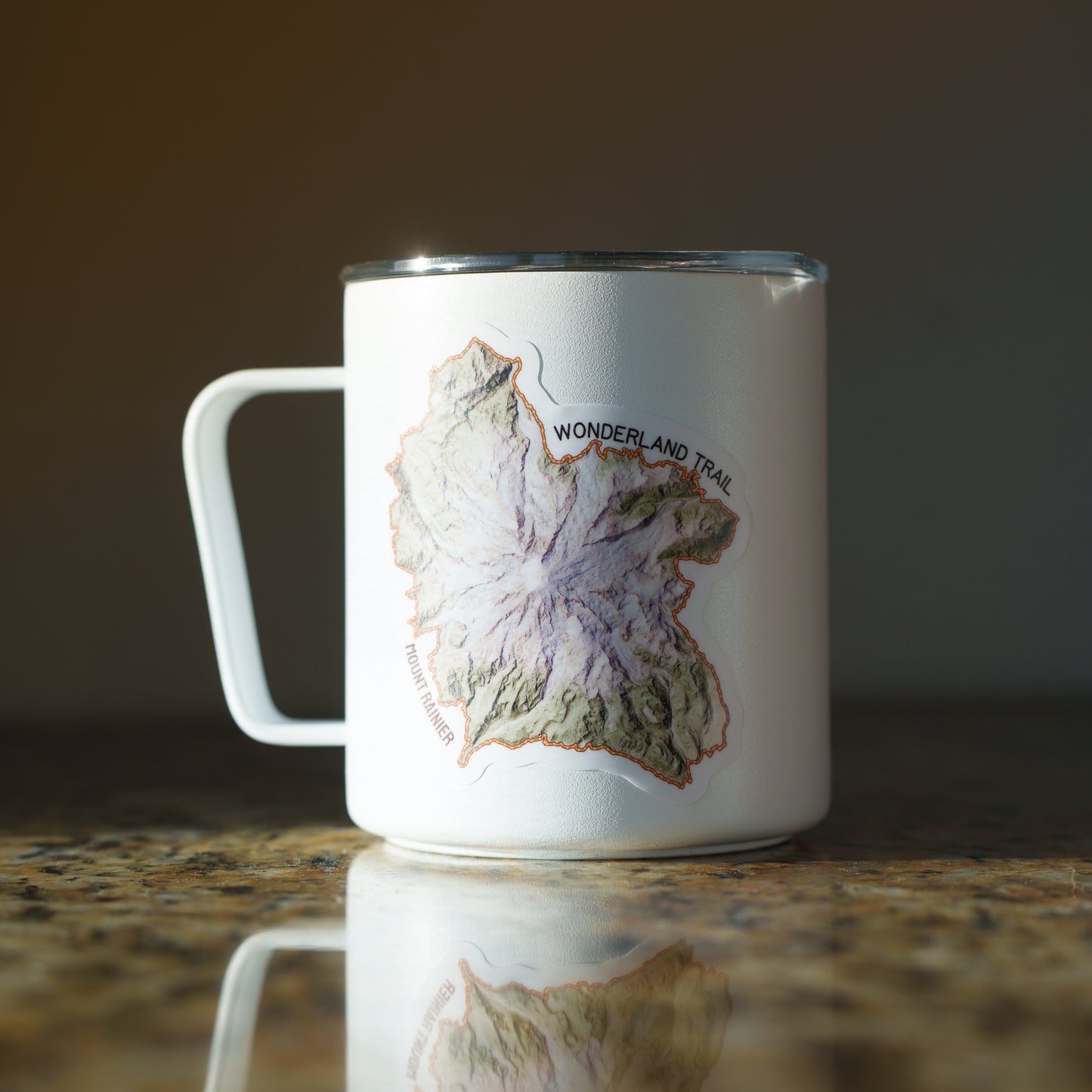 Mount Rainier Wonderland Trail Terrain Sticker