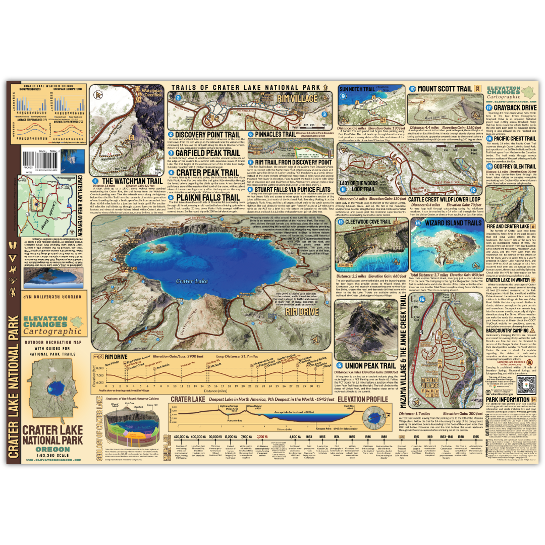 Crater Lake National Park Field Map