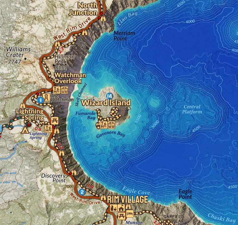 Crater Lake National Park Field Map