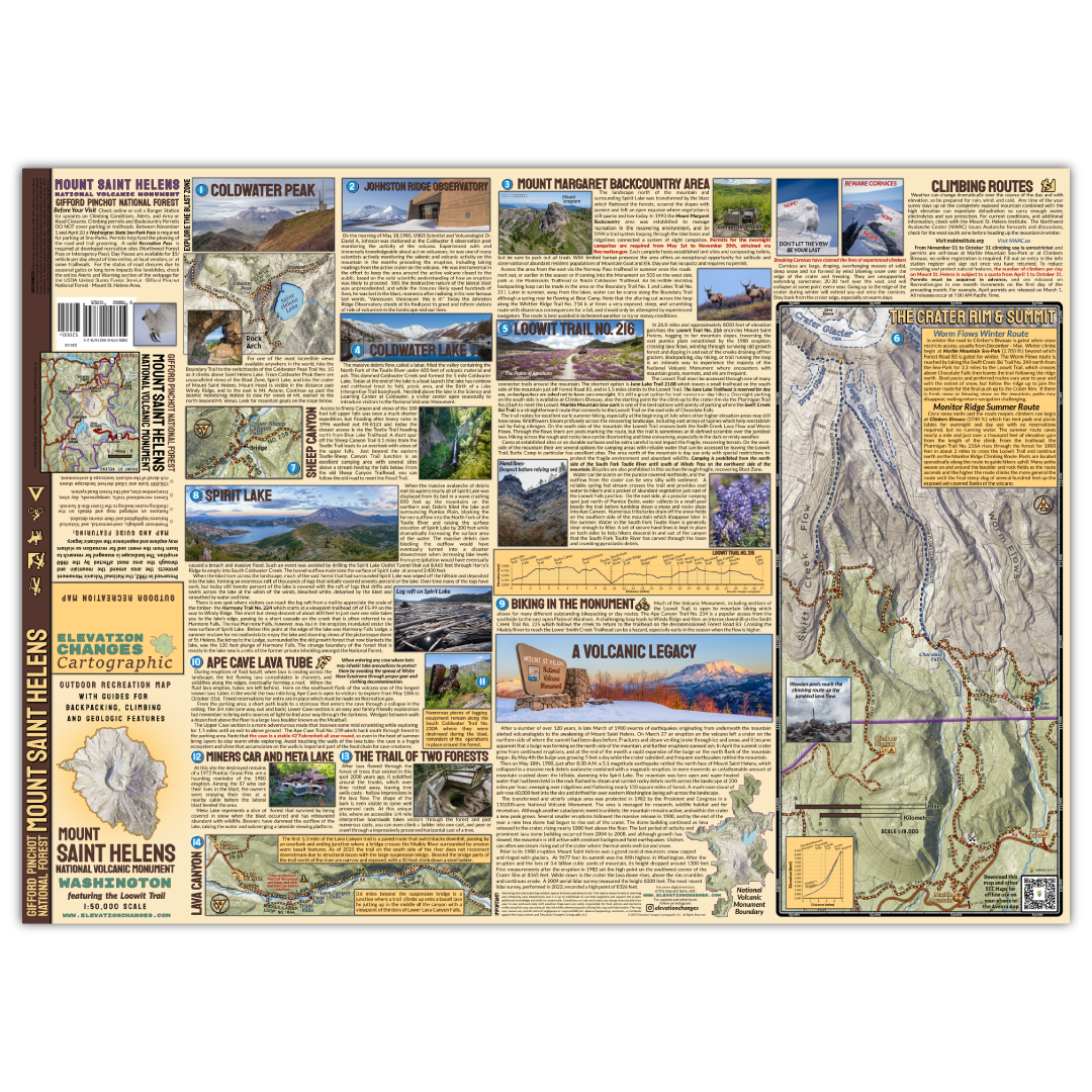 Mount Saint Helens National Volcanic Monument Field Map