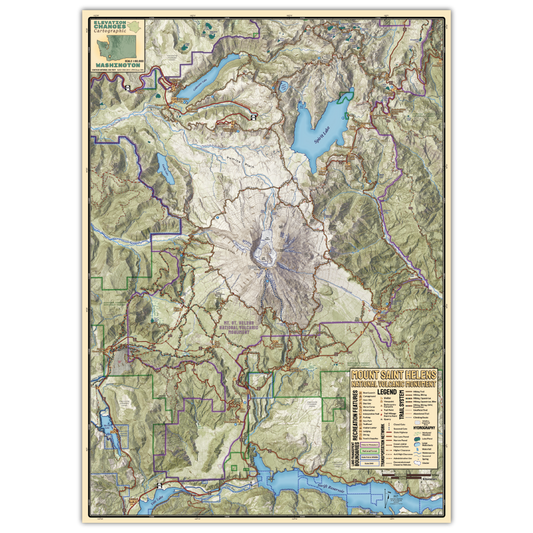 Mount Saint Helens National Volcanic Monument Field Map