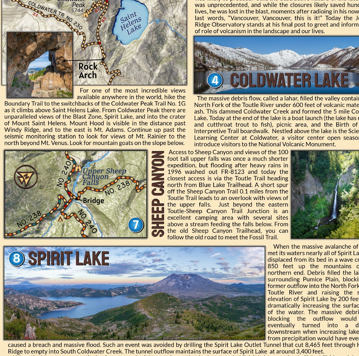 Mount Saint Helens National Volcanic Monument Field Map