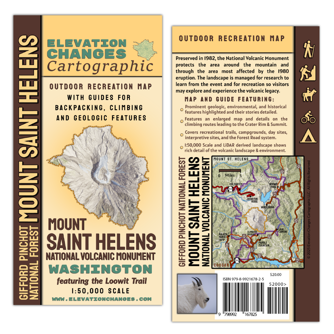 Mount Saint Helens National Volcanic Monument Field Map