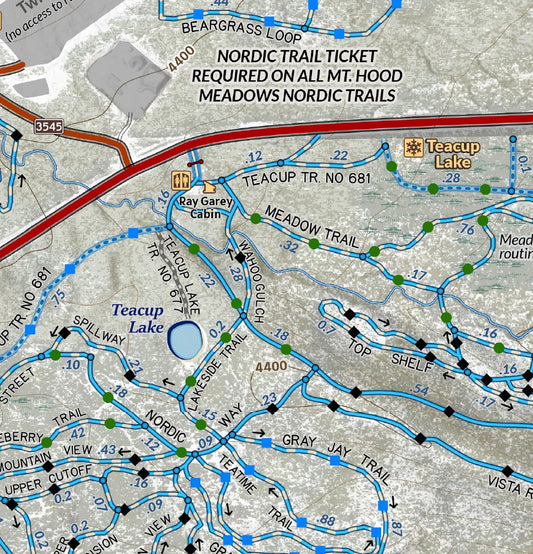 Teacup Nordic And Pocket Creek Winter Map