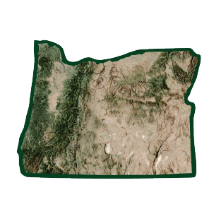 Oregon State Terrain Sticker