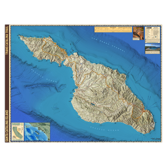 Catalina Island - Trans Catalina Trail - Recreation Map