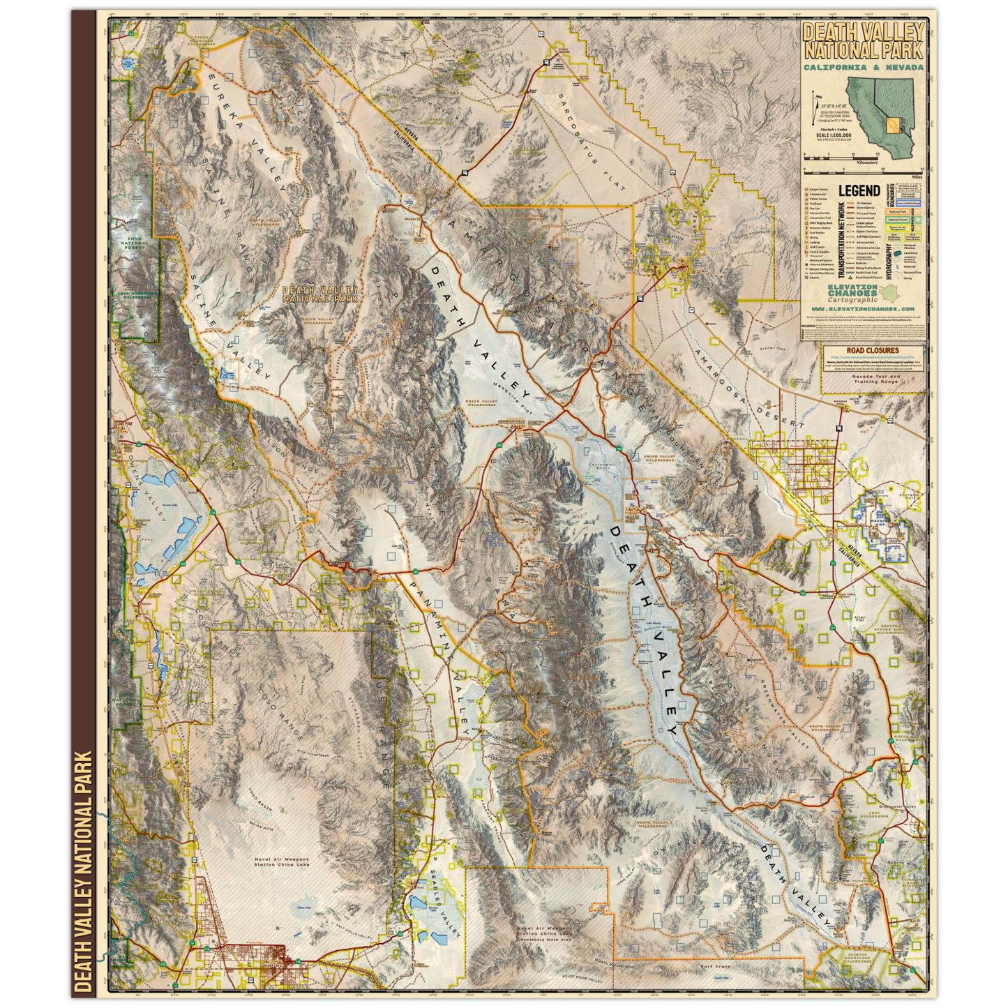 Death Valley National Park Visitor Map