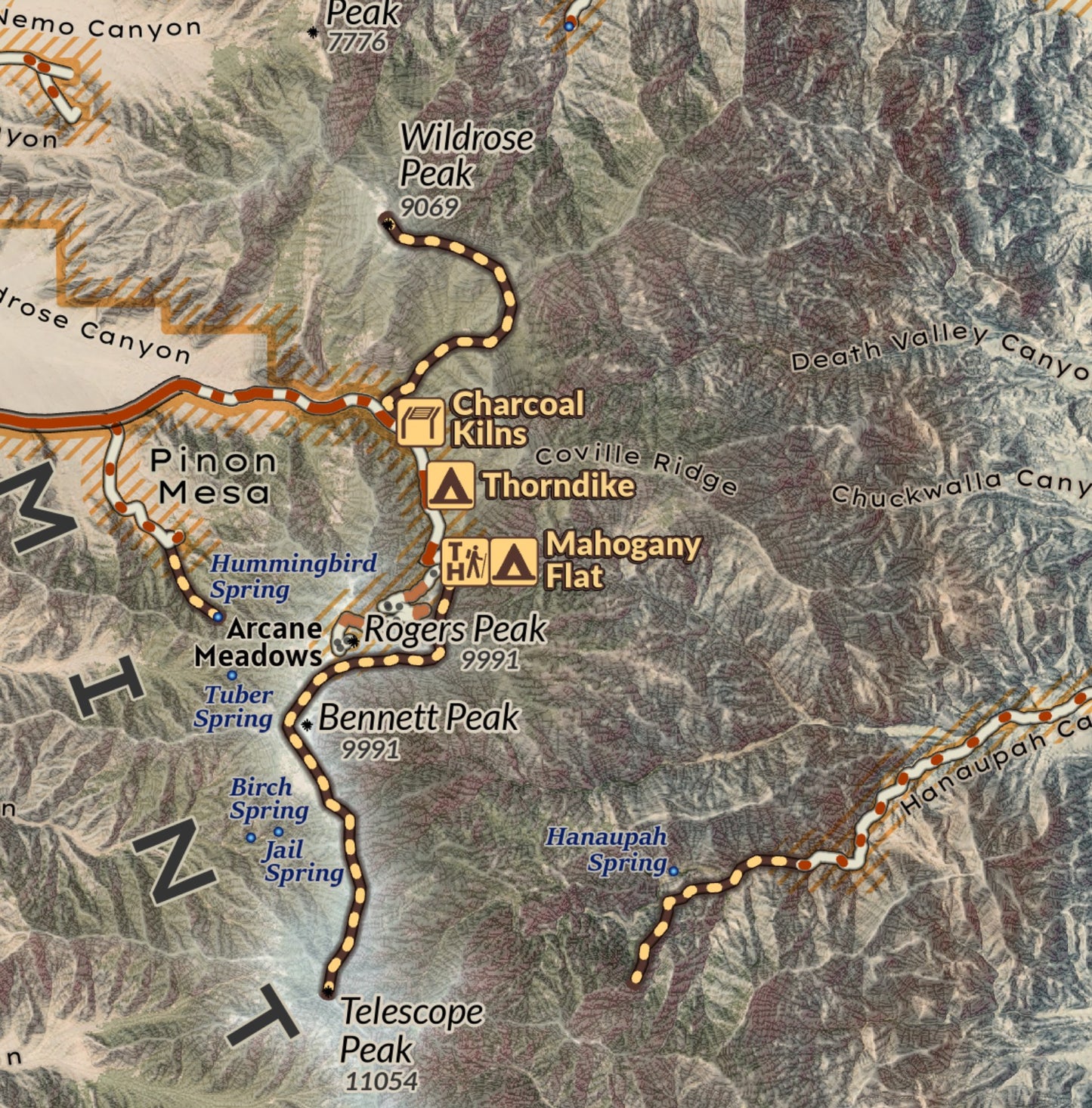 Death Valley National Park Visitor Map