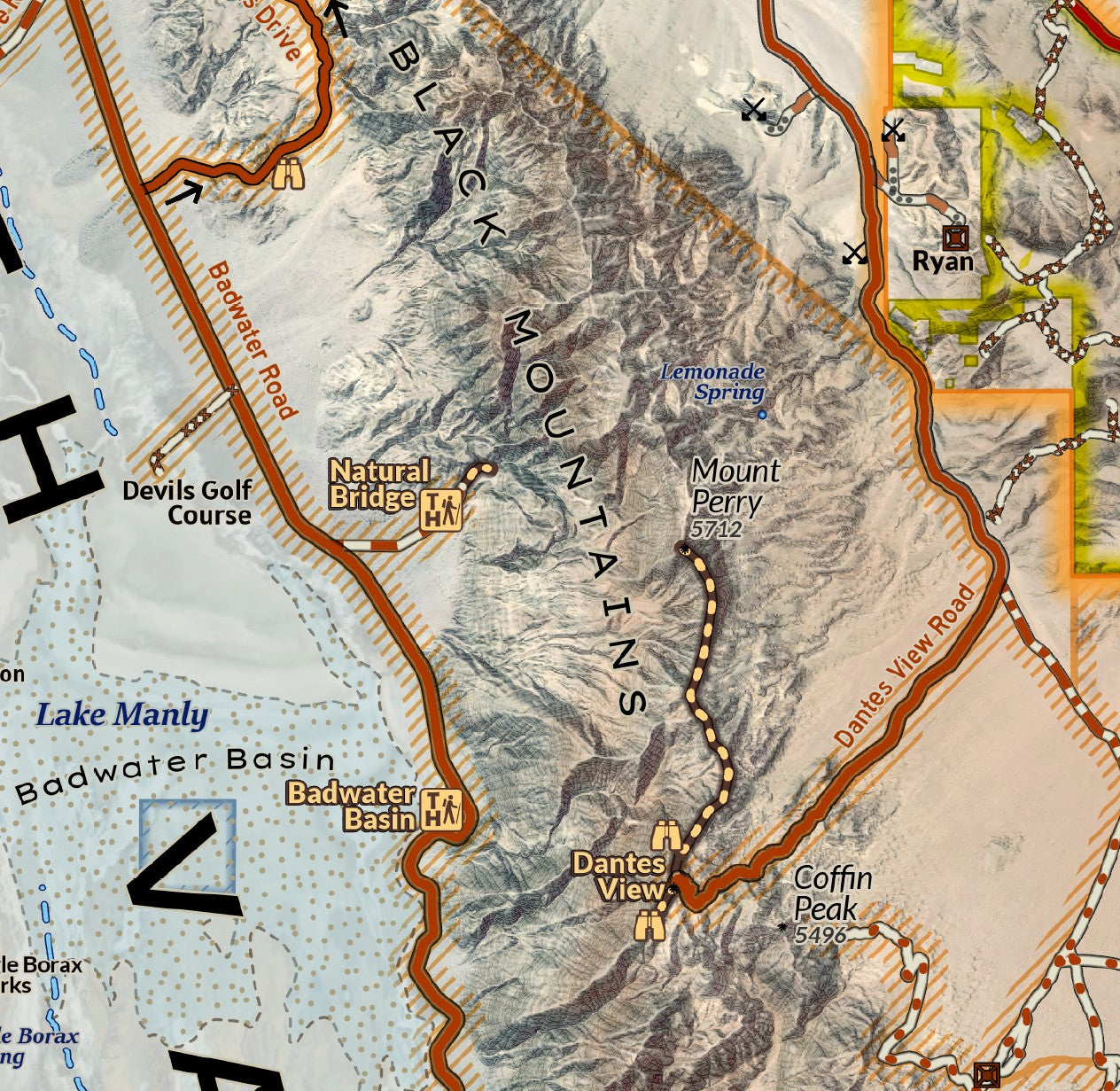 Death Valley National Park Visitor Map