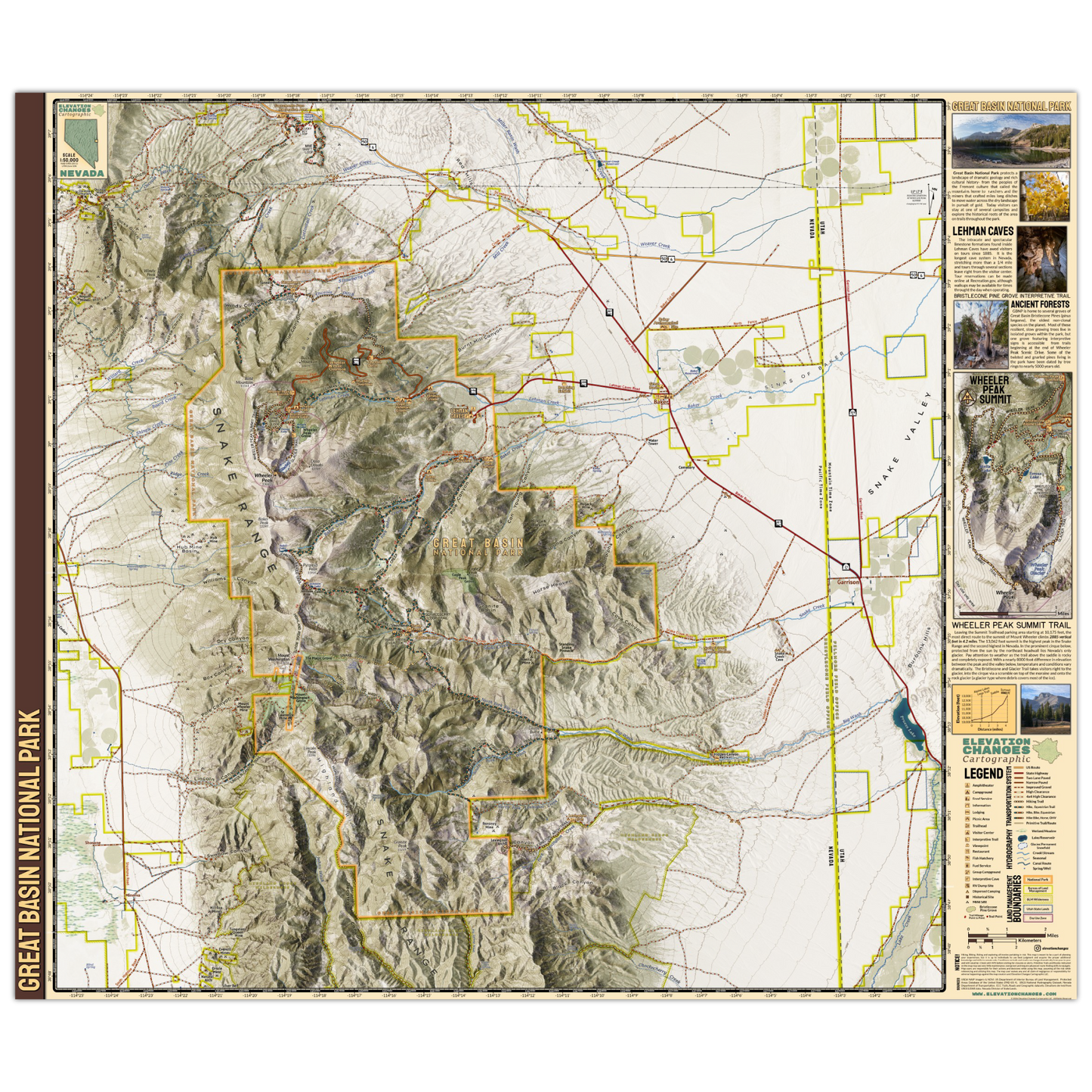 Great Basin National Park Visitor Map
