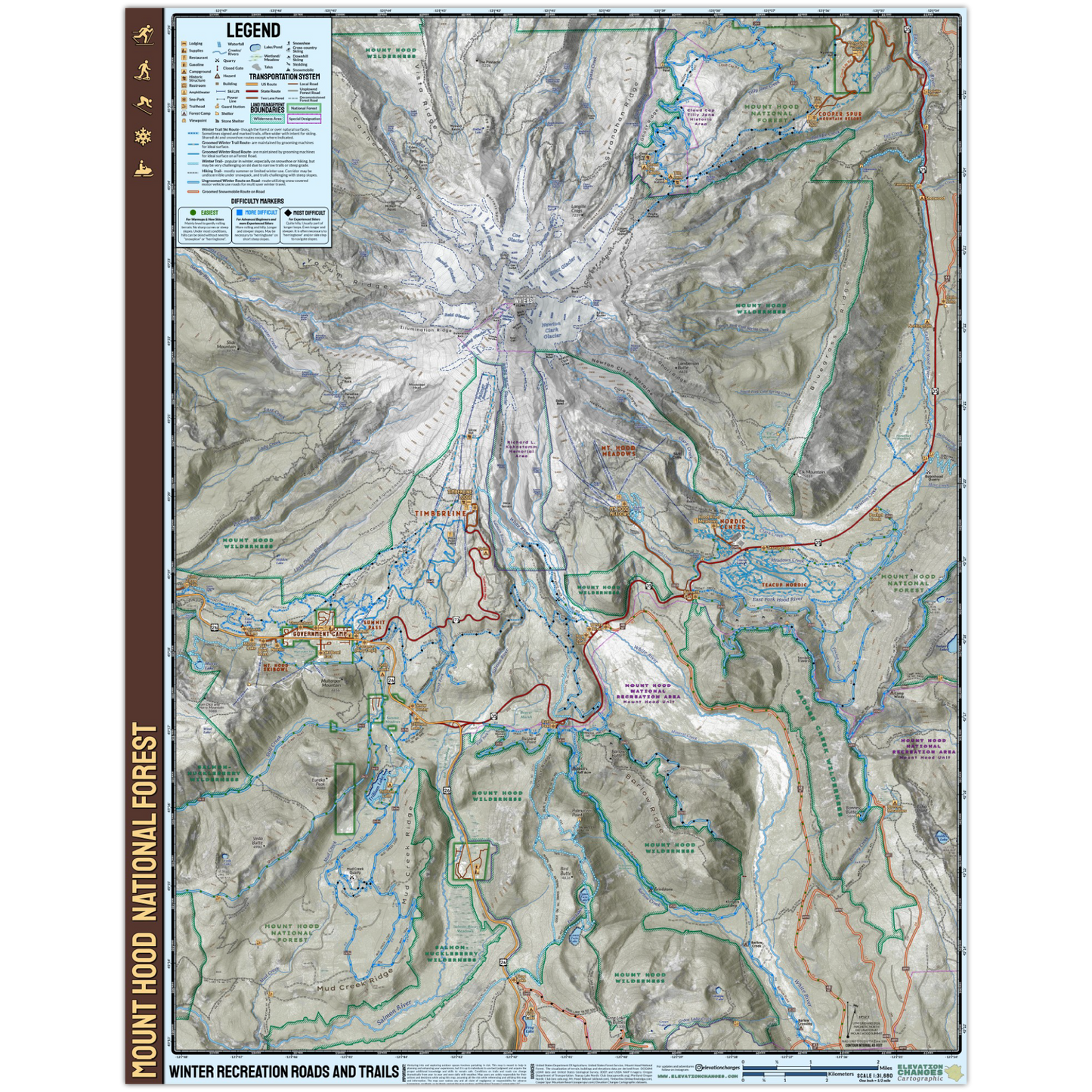 Mount Hood National Forest Winter Recreation Trails and Travel