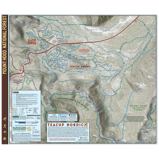 Teacup Nordic And Pocket Creek Winter Map