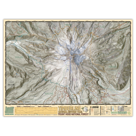 Timberline Ranch Map Wall Maps – Elevation Changes Cartographic