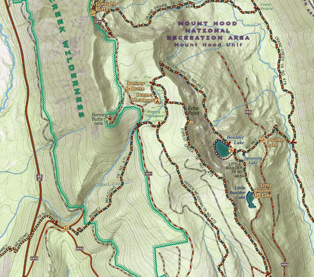 Mount Hood National Forest Atlas Project detail, work in progress